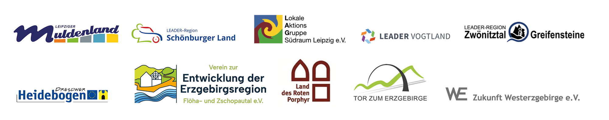 Logos der Leader Regionen